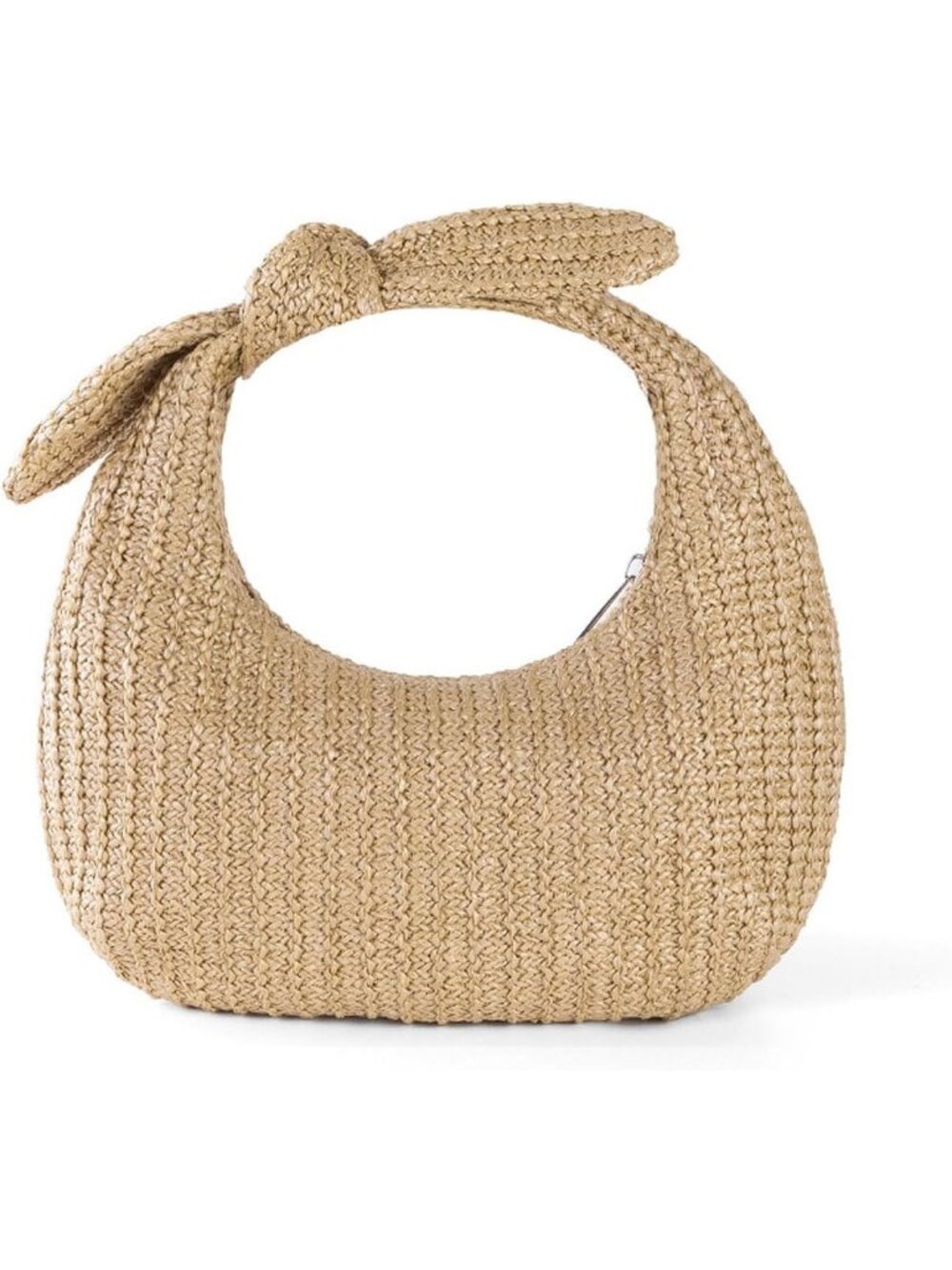 Women’s Khaki4 Straw Woven Clutch Purse Crossbody Evening Wedding Handbag